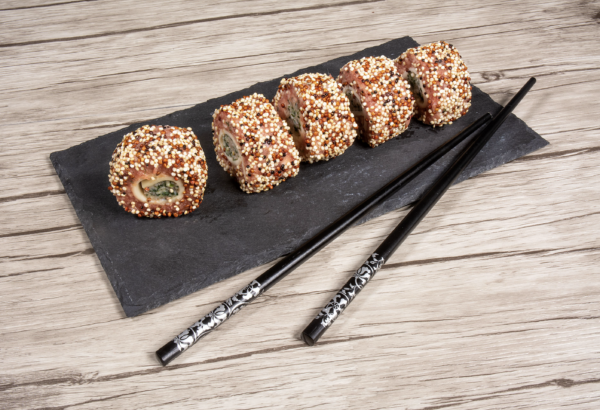 Uramaki di carne  con spinaci e quinoa - immagine 2